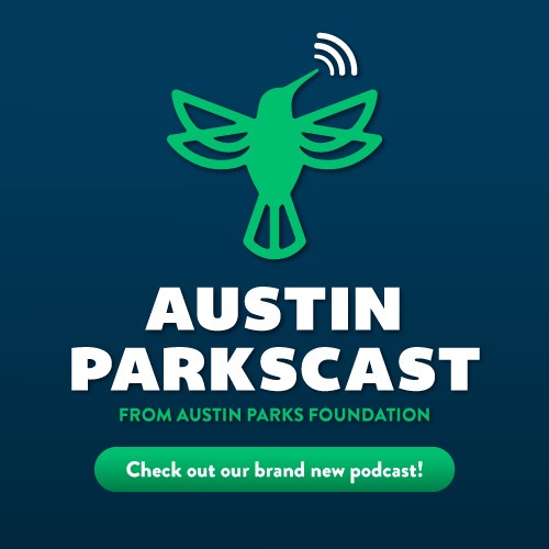 austin parkscast pop up logo