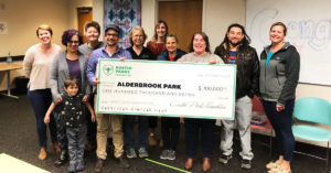 Friends of Alderbrook Park presented with a check from Austin Parks Foundation - $100,000